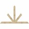 Ekena Millwork Saratoga Rough Sawn Timber Gable Bracket, Douglas Fir, 96"W x 60"H x 4"D x 6"F, 15/12 Pitch GBW096X60X0406SAR00RDF - alternate 1
